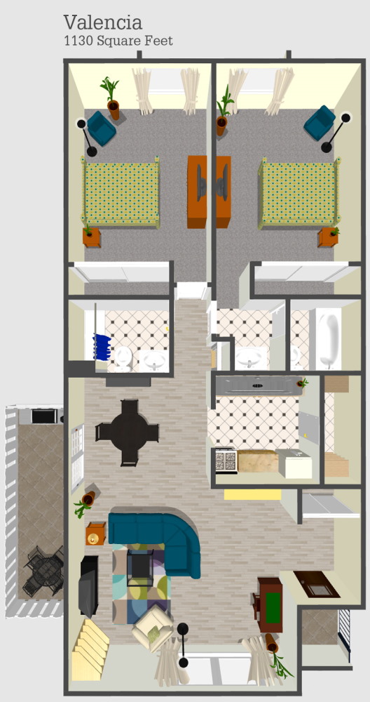 Valencia Apartment Floor Plan